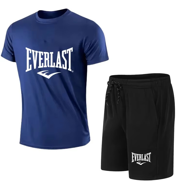 Summer Gym Clothing - EVERLAST Men's T-shirt + Shorts 2pcs