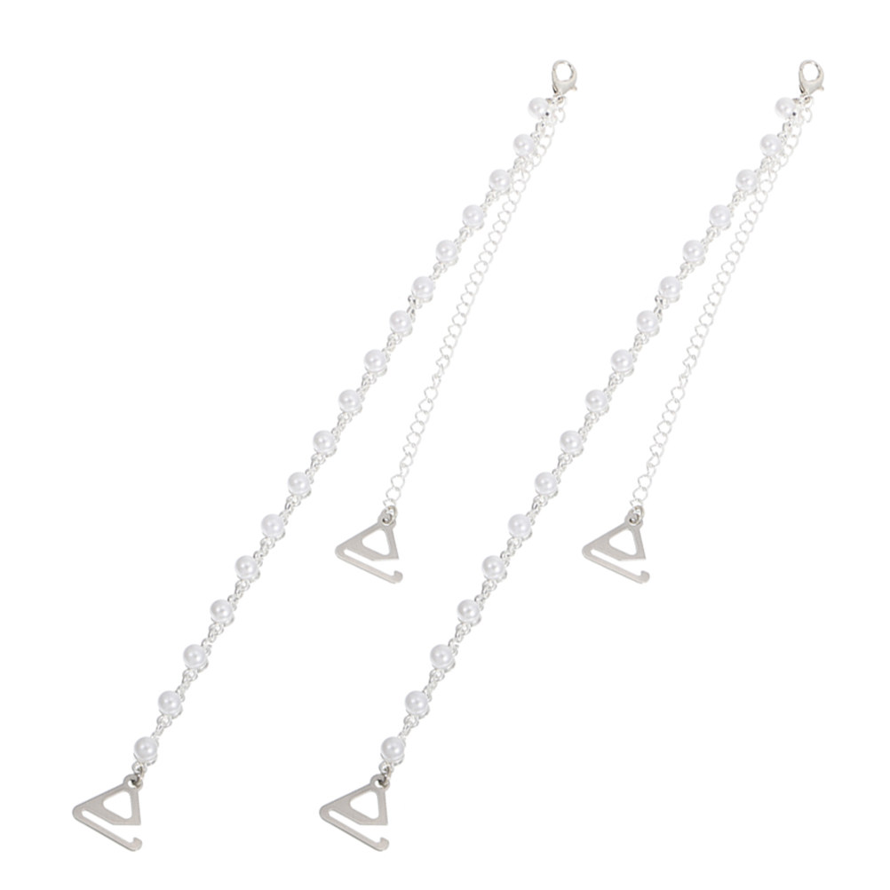 Summer Clothing Accessories - 1Pair Pearl Bra Strap Holders Rose