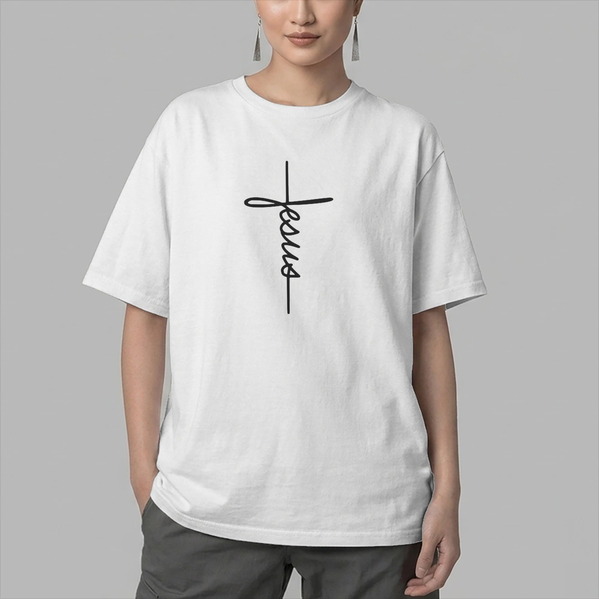 Men T-Shirts Jesus Name as a C - Summer Clothing Name recension och pris