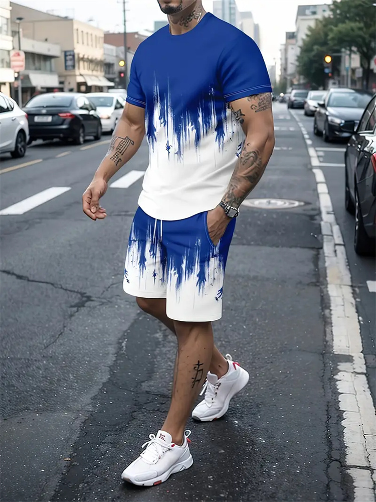 Men Women Gradient Texture T-s - Summer Gym Clothing recension och pris