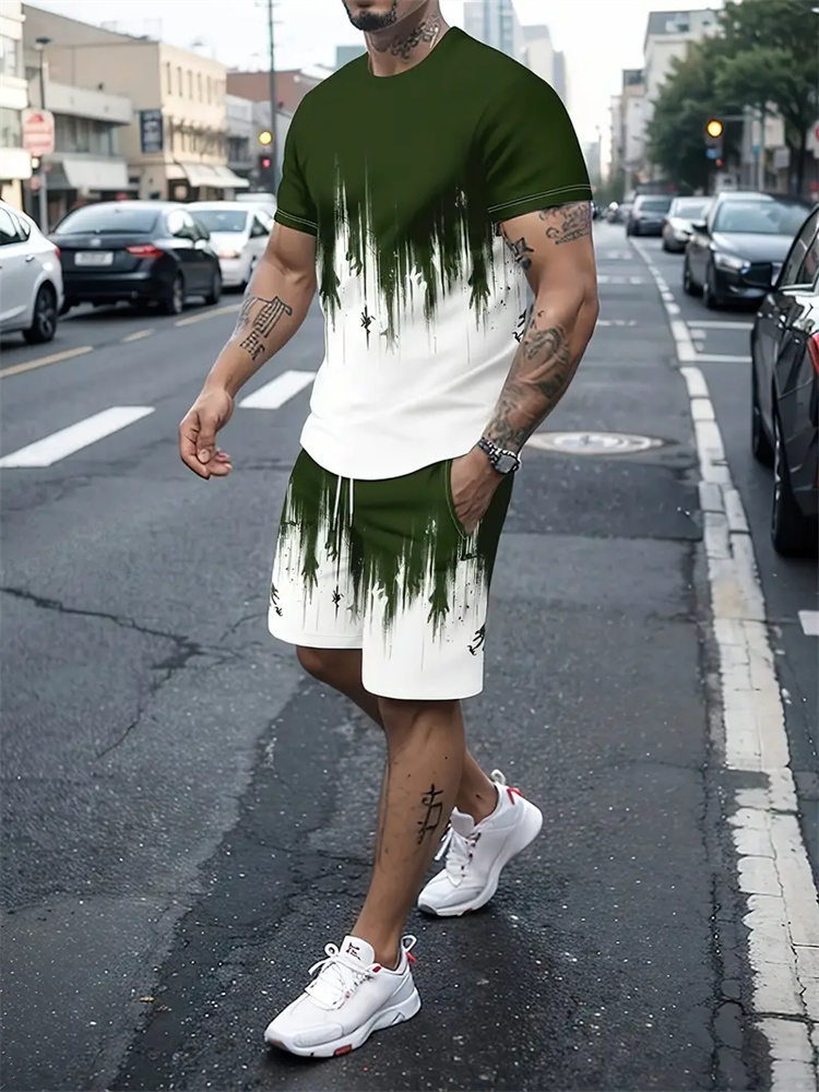 Men Women Gradient Texture T-s - Summer Gym Clothing recension och pris