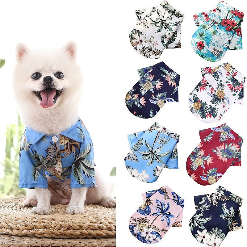 Hawaiian Beach Style Dog Cloth - Summer Dog Clothing recension och pris