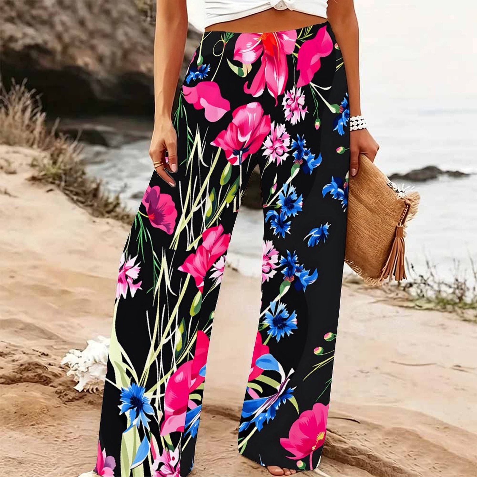 Women's Summer Beach Wide Leg  - Palazzo Pant Wide recension och pris