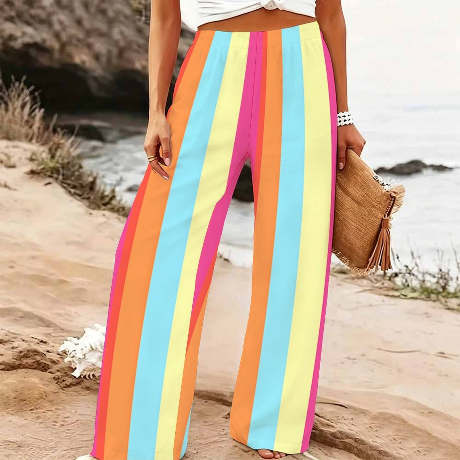 Women's Summer Beach Wide Leg  - Palazzo Pant Wide recension och pris