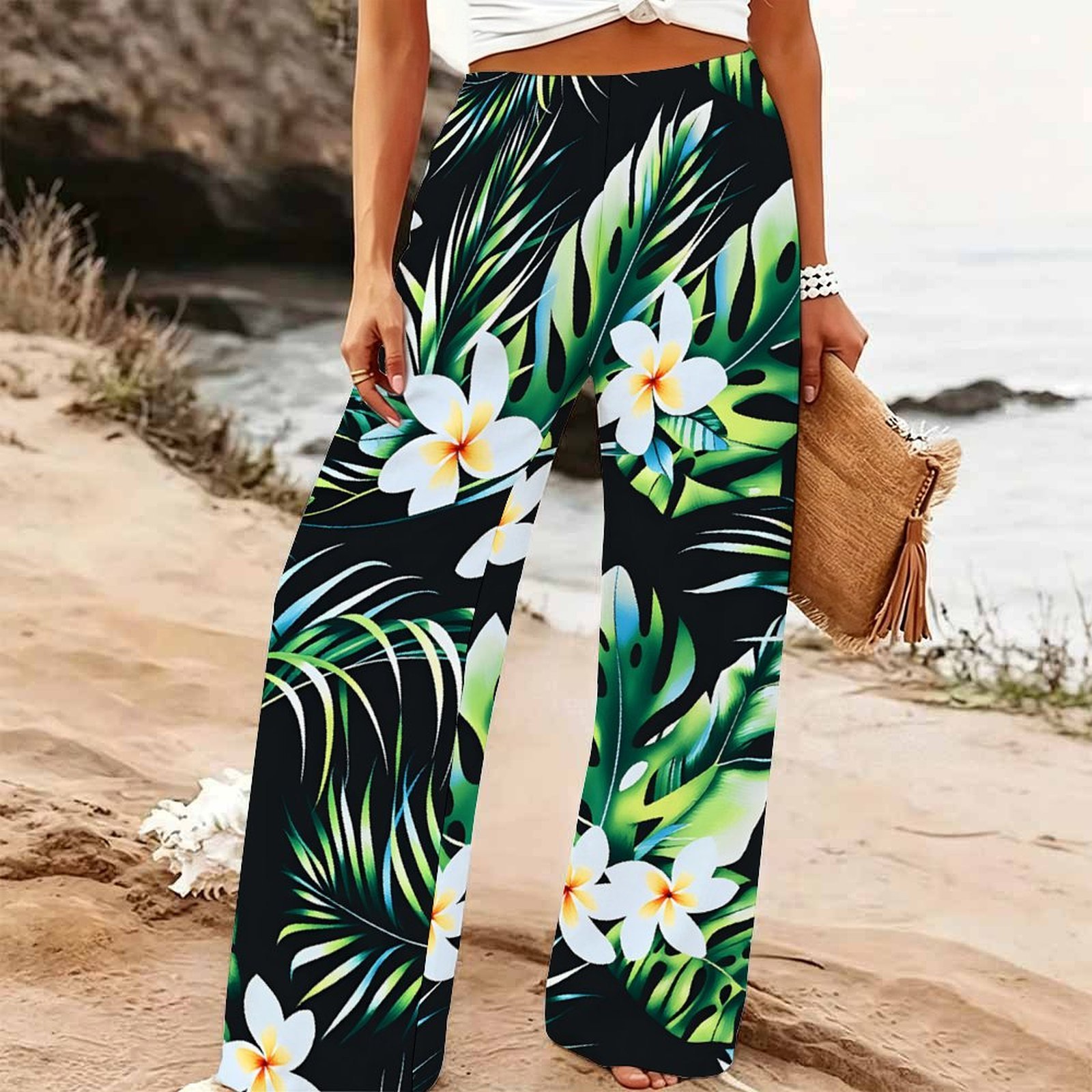 Women's Summer Beach Wide Leg  - Palazzo Pant Wide recension och pris
