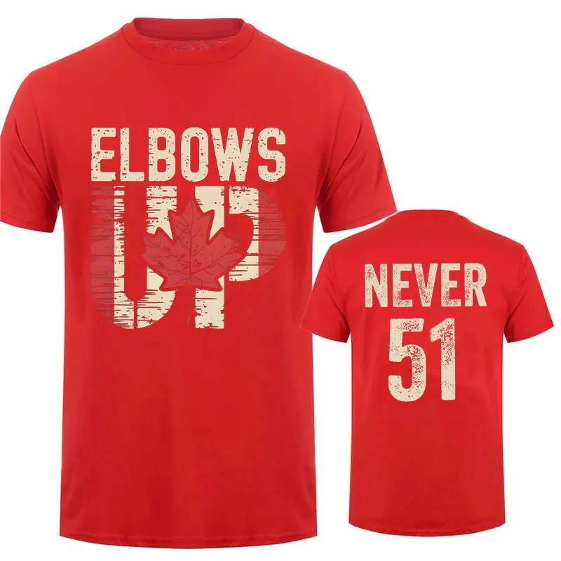 Retro Elbows Up Canada Print T - Summer Clothing Canada recension och pris