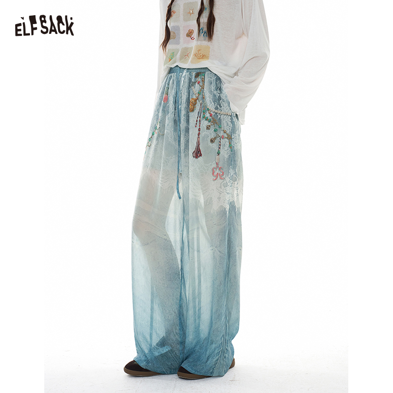 ELFSACK Women's Multi Color Vi - Palazzo Pant Wide recension och pris