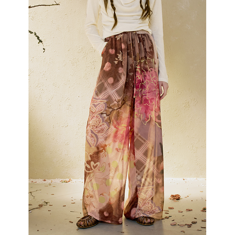 ELFSACK Women's Multi Color Vi - Palazzo Pant Wide recension och pris