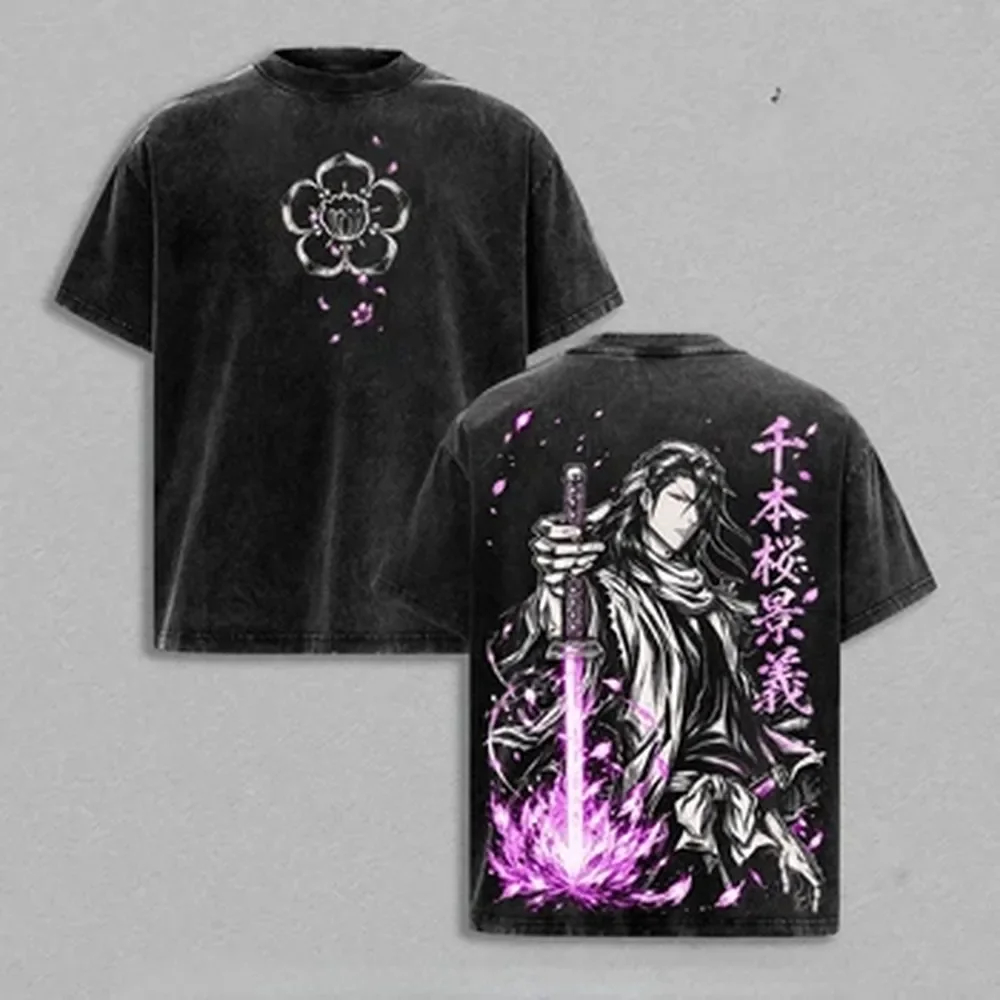 Kuchiki Byakuya BLEACH T-shirt - Summer Clothing Vintage recension och pris