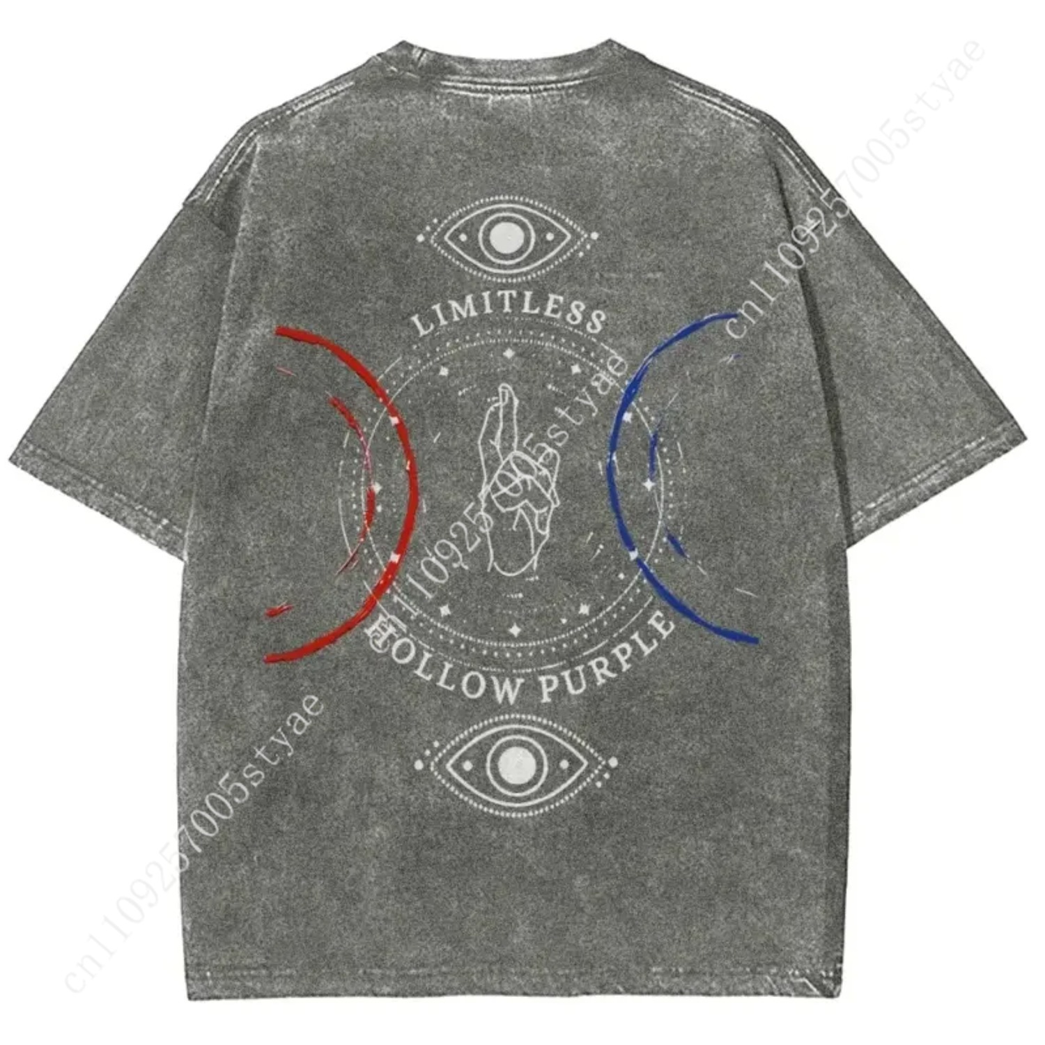 Anime  Gojo Satoru Print T-shi - Summer Clothing Vintage recension och pris
