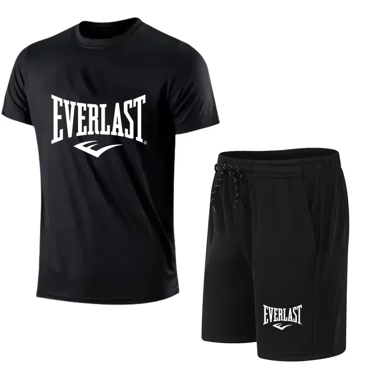 EVERLAST Men's T-shirt + Short - Summer Gym Clothing recension och pris