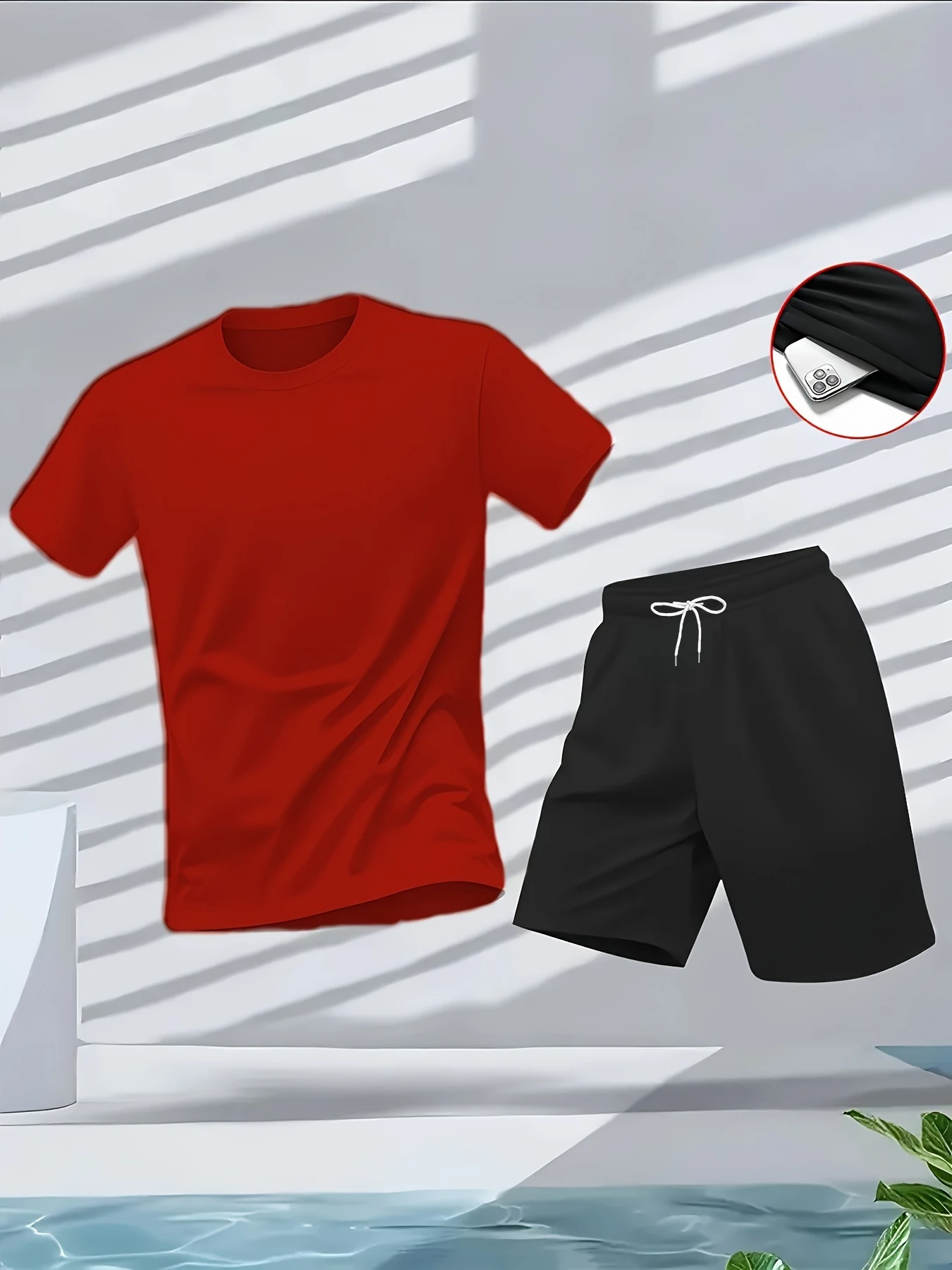 Men's Suit 2pcs Set Fashion Le - Summer Gym Clothing recension och pris