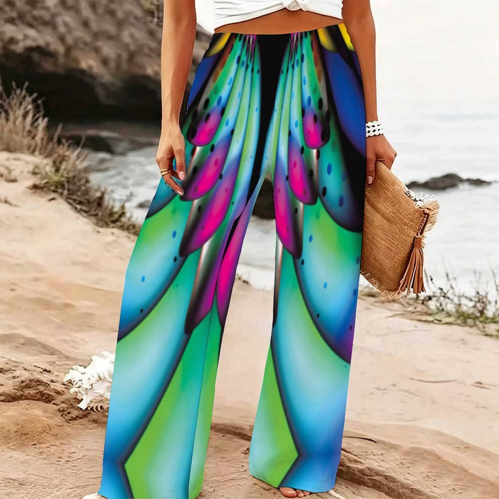 Women's Summer Beach Wide Leg  - Palazzo Pant Wide recension och pris