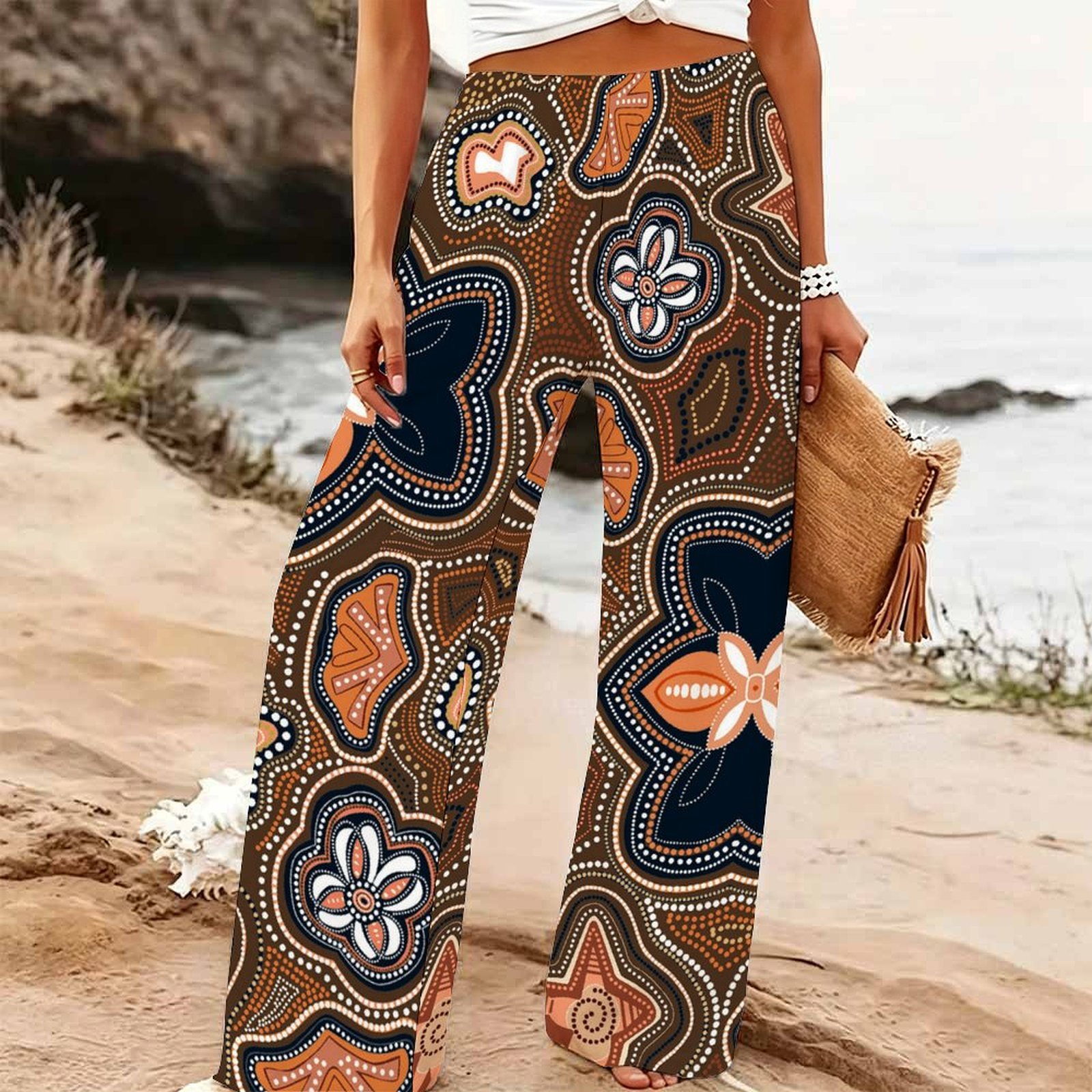 Women's Summer Beach Wide Leg  - Palazzo Pant Wide recension och pris