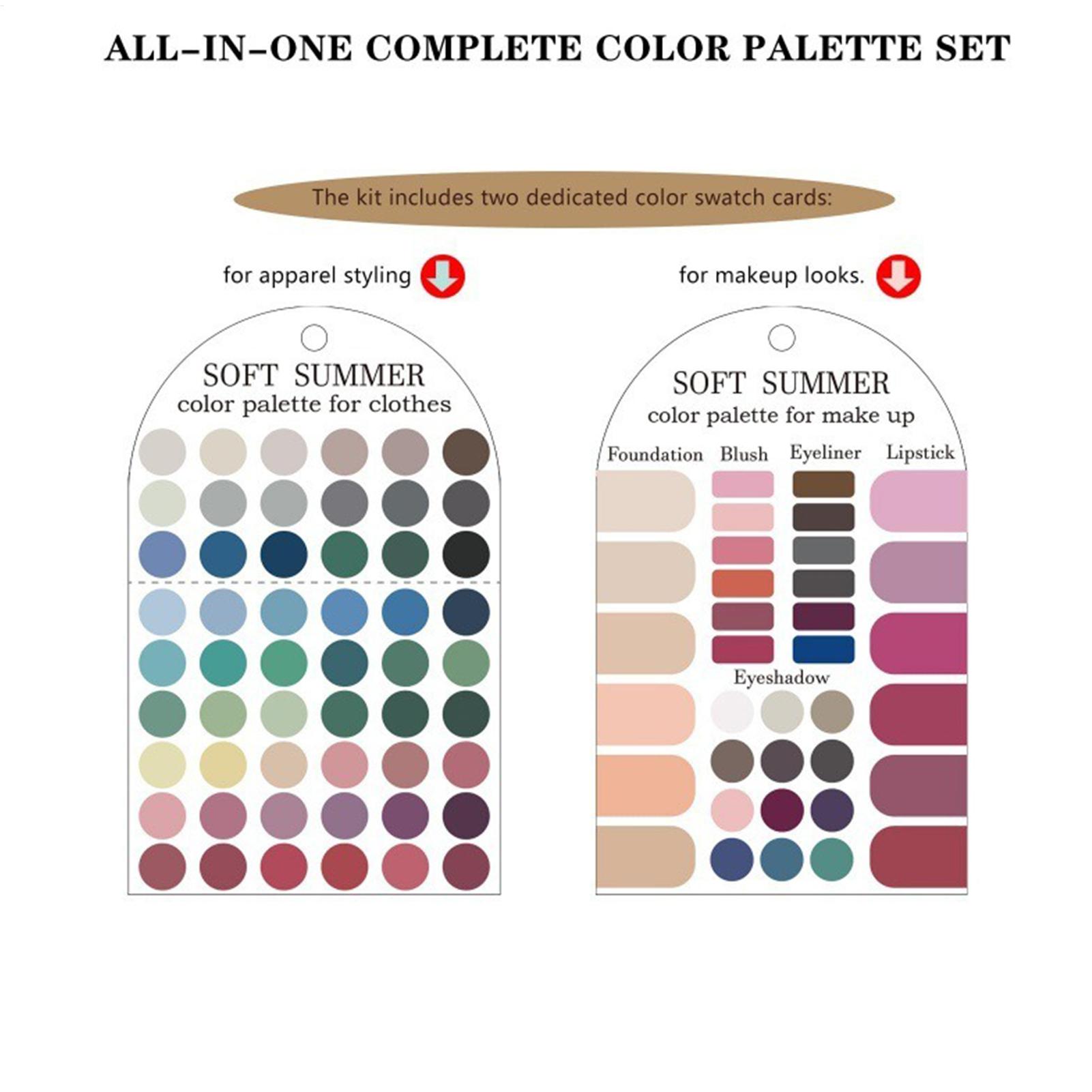 2pcs Soft Summer Color Palette - Summer Clothing Palette recension och pris
