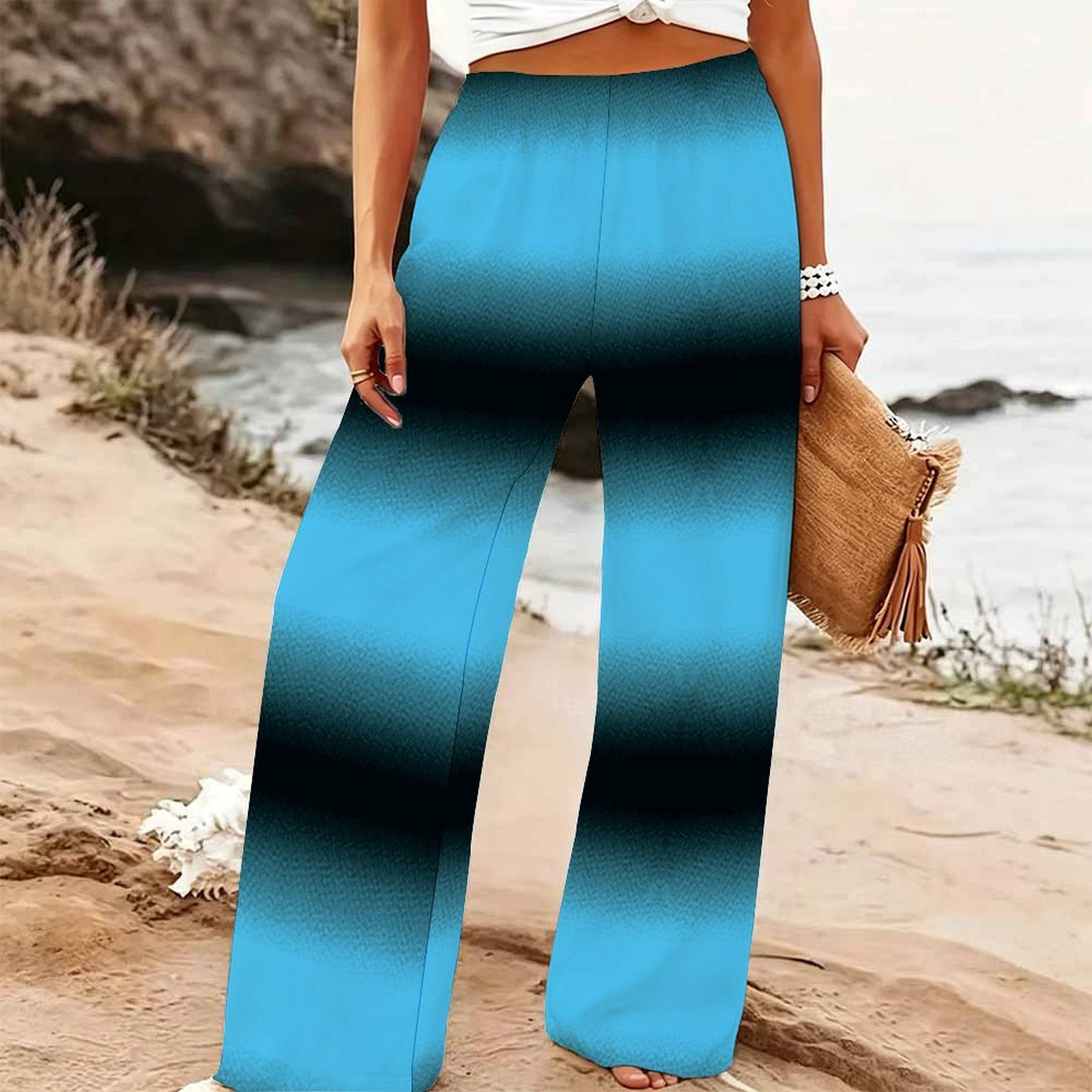 Women's Summer Beach Wide Leg  - Palazzo Pant Wide recension och pris