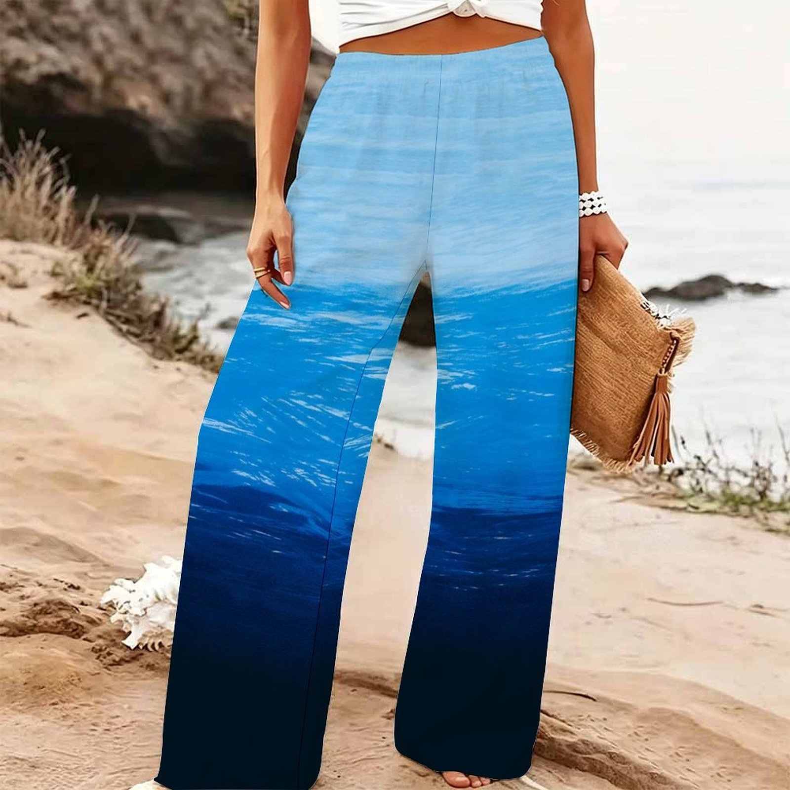 Women's Summer Beach Wide Leg  - Palazzo Pant Wide recension och pris