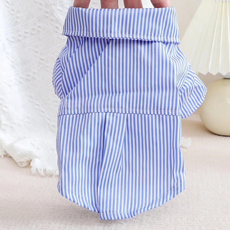 Pet Dog Clothes Bowknot Stripe - Summer Dog Clothing recension och pris