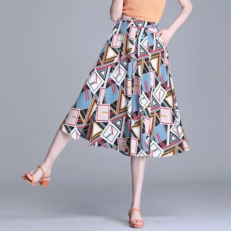 Summer New Thin Print Pants Lo - Palazzo Pant Wide recension och pris