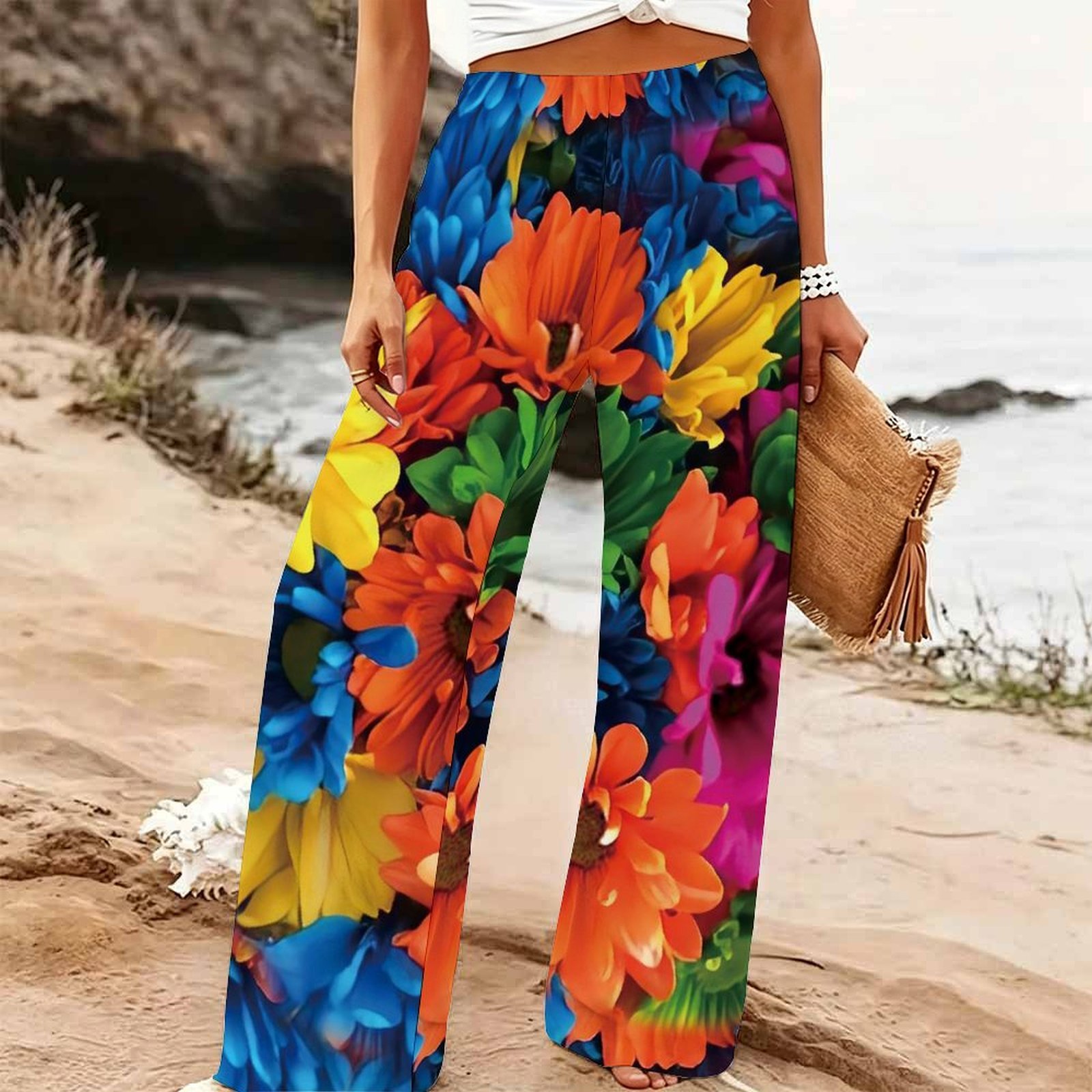 Women's Summer Beach Wide Leg  - Palazzo Pant Wide recension och pris