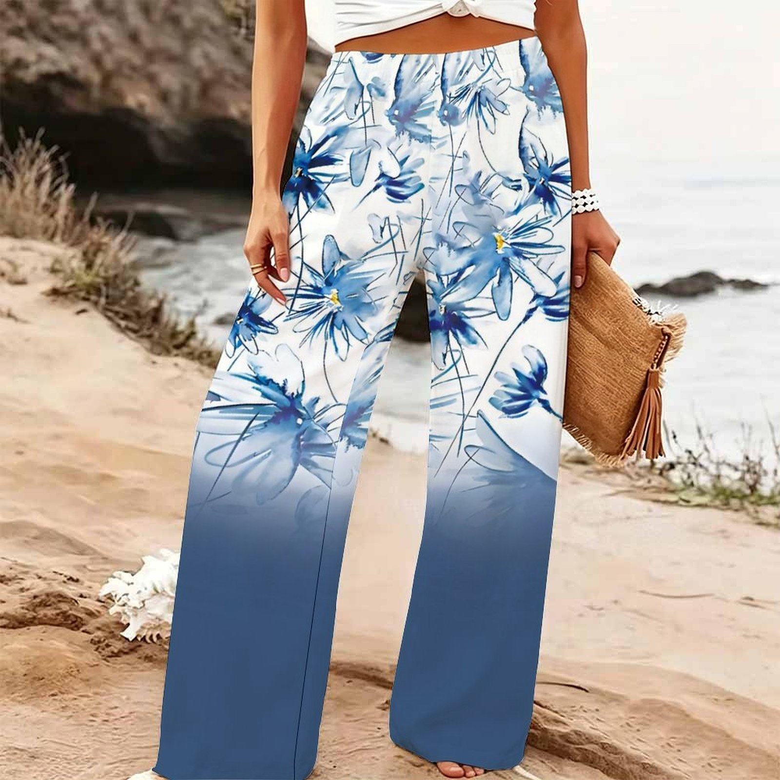 Women's Summer Beach Wide Leg  - Palazzo Pant Wide recension och pris