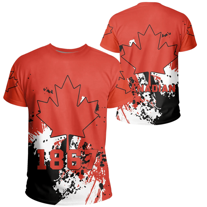 Canada Day T-shirt Canadian Fl - Summer Clothing Women Canada recension och pris
