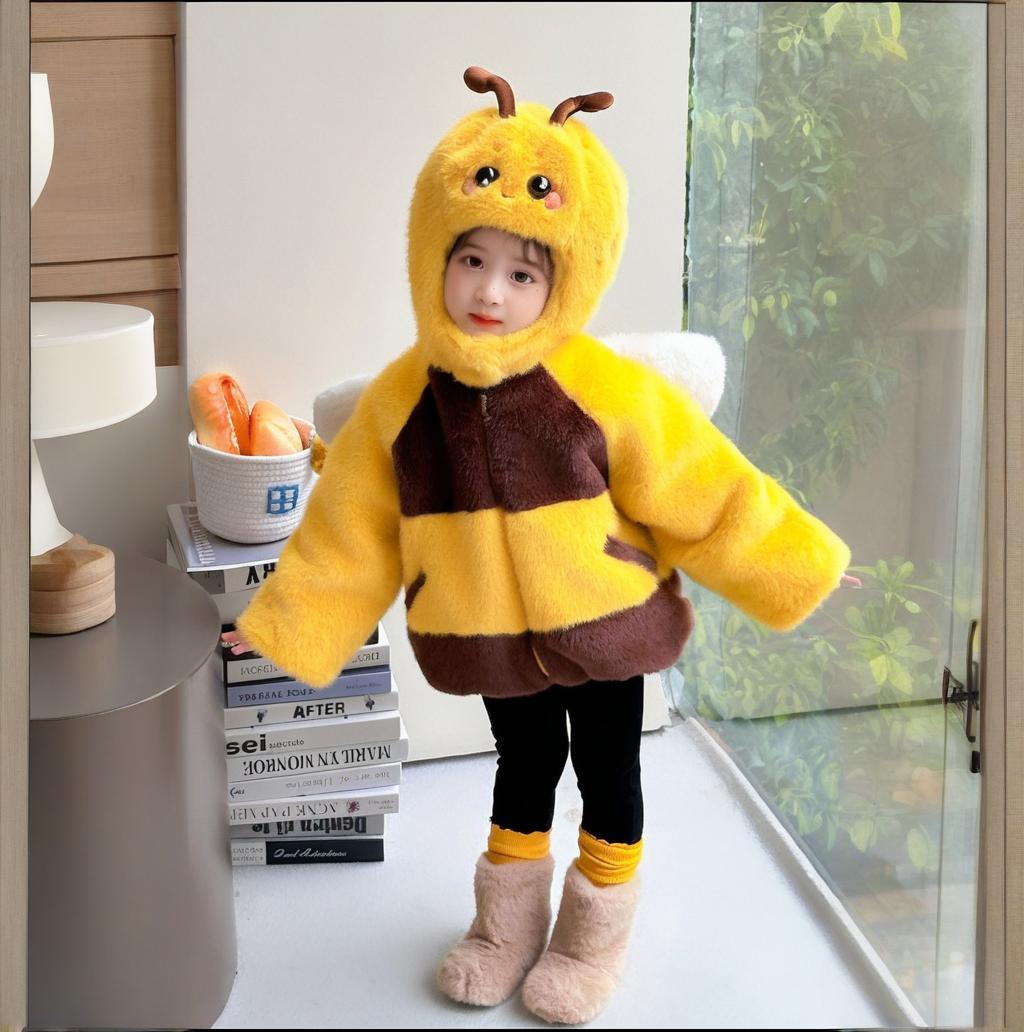 Cartoon Little Bee Girl Cotton - Yours Clothing Summer Jackets recension och pris