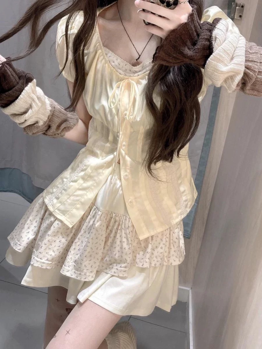 Sweet Floral Two-Piece Set for - Summer Clothing Accessories recension och pris