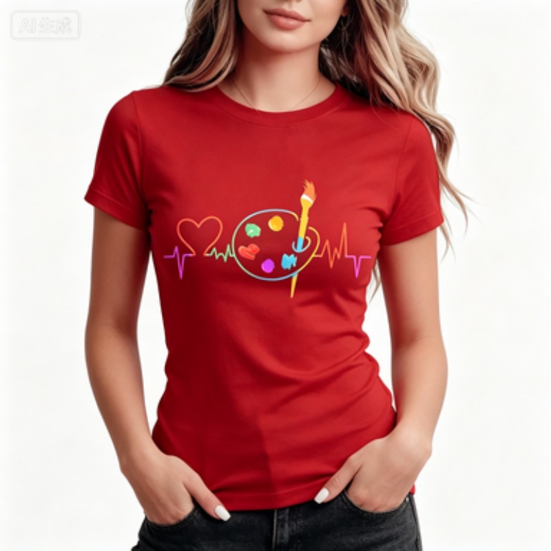 Colorful Geometric Women's Cas - Summer Clothing Palette recension och pris