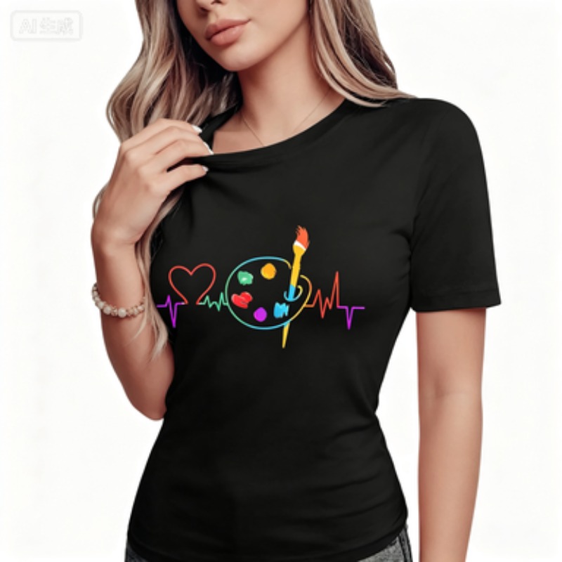 Colorful Geometric Women's Cas - Summer Clothing Palette recension och pris