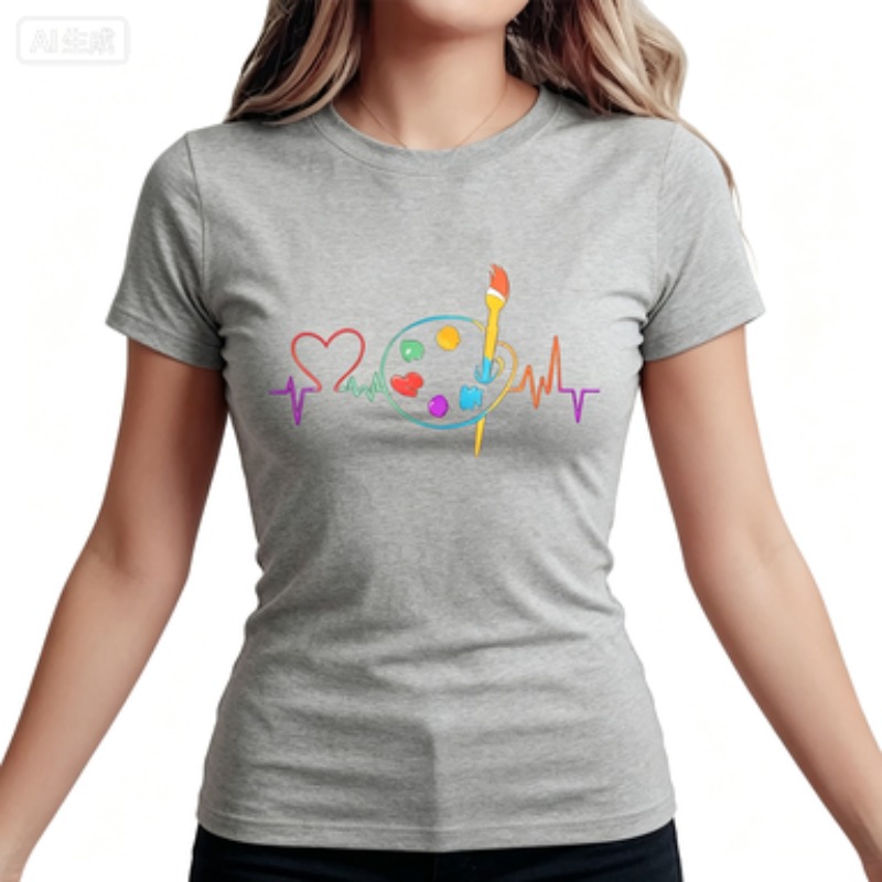 Colorful Geometric Women's Cas - Summer Clothing Palette recension och pris