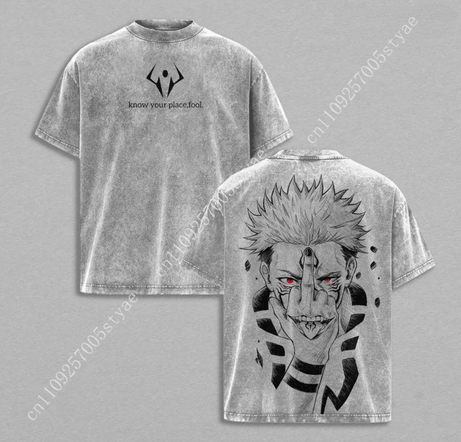 Anime  Ryomen Sukuna Graphic T - Summer Clothing Vintage recension och pris