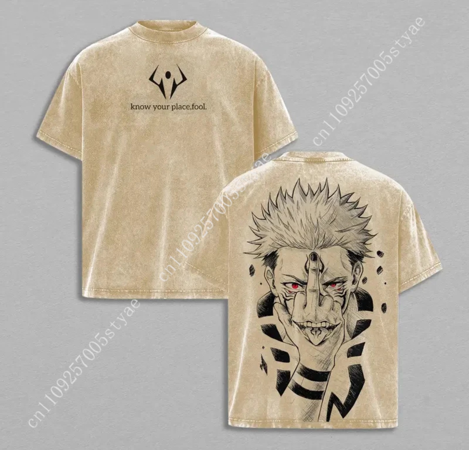 Anime  Ryomen Sukuna Graphic T - Summer Clothing Vintage recension och pris