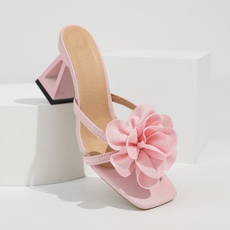 Womens 3D Flower Decor Sandals - Summer Clothing Accessories recension och pris