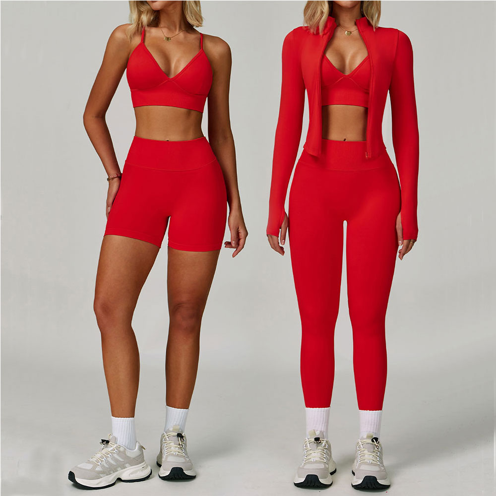 2/3PCS Yoga Suit Sports Set Wo - Yours Clothing Summer Jackets recension och pris